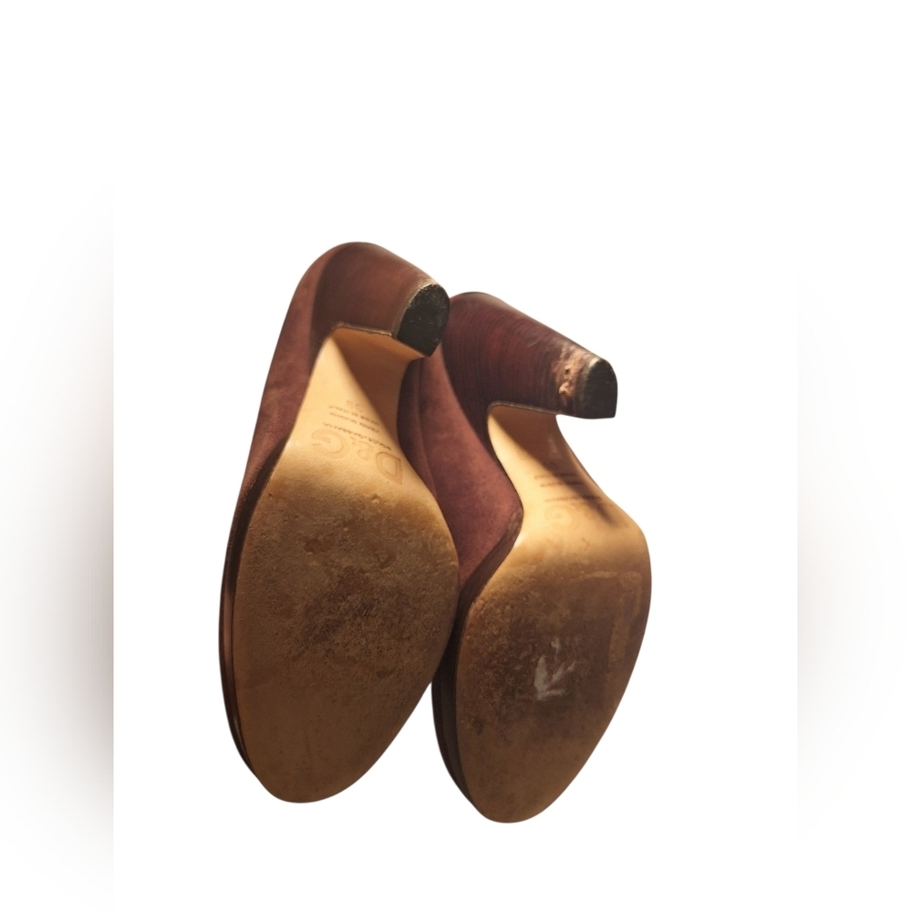 D&G Dolce & Gabbana Brown Suede Leather Pumps 5 Inch Heels 39 or 9 Old Money - Picture 4 of 10